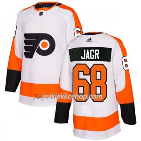 Nainen NHL Philadelphia Flyers Pelipaita Jaromir Jagr 68 Adidas 2017-2018 Valkoinen Authentic